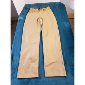 Hollister Jeans Size 1 Womens Brown Faux Leather Pants Ladies Straight NWT